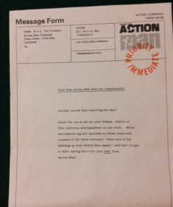 Action Man Message Form AM 66