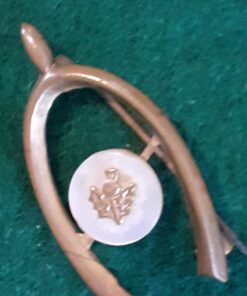 Scottish wishbone sweetheart brooch
