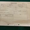 BAOR 1973 Minefield Record Form W4017