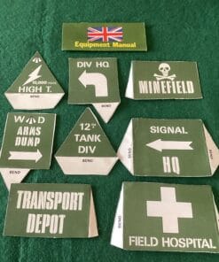 Vintage Tommy Gunn Military Signs