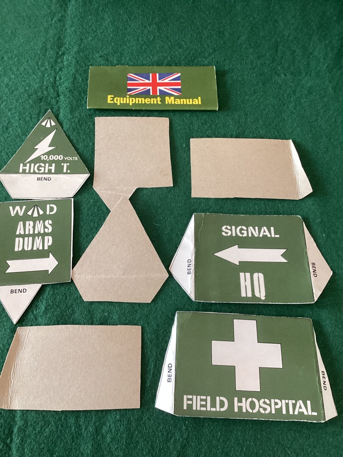 Vintage Tommy Gunn Military Signs - Army Group 1944 Militaria